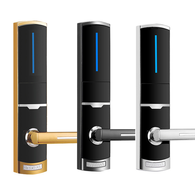 310*72mm Ζινκ Alloy Ξενοδοχείο Ηλεκτρονικές έξυπνες κλειδαριές πόρτας με κάρτα RFID και μηχανικό κλειδί