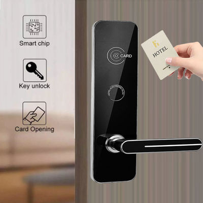 Μαύρο χρώμα RFID κάρτα κλειδιά ξενοδοχείων έξυπνες κλειδαριές πόρτες με δωρεάν λογισμικό διαχείρισης ξενοδοχείων