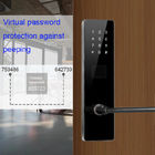 Μαύρο χρώμα Bluetooth TTlock Password Ηλεκτρονικές έξυπνες κλειδαριές πόρτων για διαμερίσματα