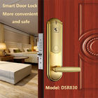 Ασημένια έξυπνη κλειδαριά συστημάτων 4.8V κλειδαριών πορτών καρτών ξενοδοχείων 4AA για την ξύλινη πόρτα