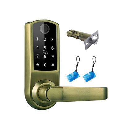Ελεγχόμενη είσοδος μπαταριών RFID Keyless κλειδαριών 4xAA πορτών BLE TTLock App