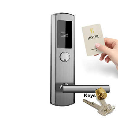 SUS304 έξυπνη RFID ξενοδοχείων κλειδαριών συστημάτων ηλεκτρονική λαβή καρτών πορτών βασική
