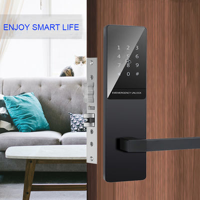 μαύρη FCC CE ROHS BLE Κλειδαριά πληκτρολογίου Wi-Fi πόρτας για διαμέρισμα στο σπίτι